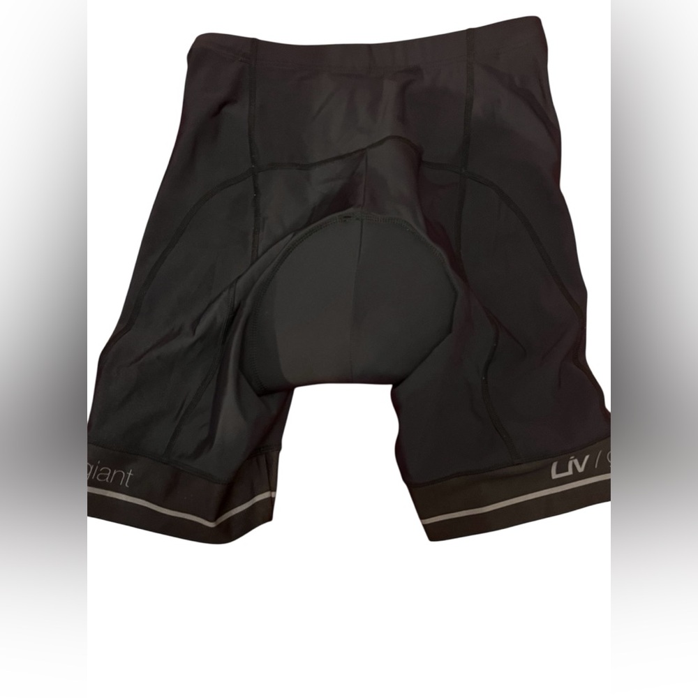 Liv Giant Brand Black Athletic Cycling Shorts with Padded Seat